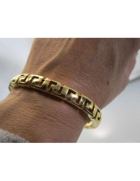 bracciale oro versace|Versace Bracciale Rigido Dylos .